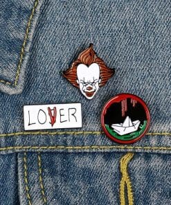 Alternative view of It 'Pennywise' Enamel Pin