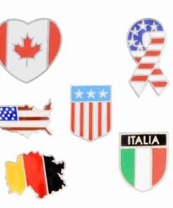 Stars and Stripes American Flag USA Map Enamel Pin - Image 7