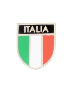 Italian Flag Shield Enamel Pin