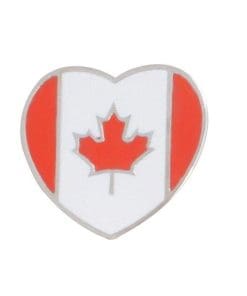 Canadian Heart Flag Enamel Pin