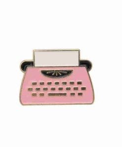 Pink Typewriter Enamel Pin