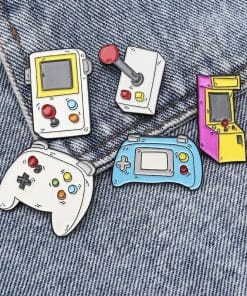 Alternative view of Classic Handheld Bit Video Game Enamel Pin