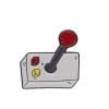Classic Video Game Joystick Enamel Pin