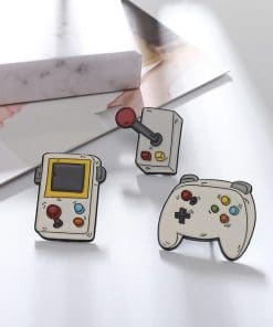 Alternative view of Cute Video 'Handheld' Enamel Pin