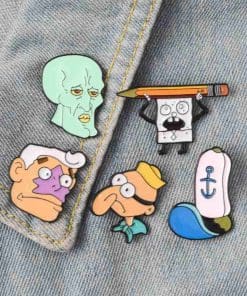 Alternative view of Spongebob 'Big Nose' Enamel Pin