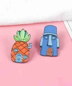 Alternative view of Spongebob 'Squidward's House' Enamel Pin