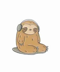 Sloth 'Groovin' Enamel Pin