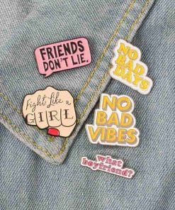 Alternative view of Stranger Things 'Fight Like a Girl' Enamel Pin