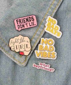 Alternative view of Stranger Things 'Friends Don't Lie' Enamel Pin