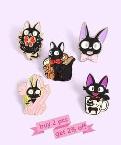 Alternative view of Kiki's Delivery Service 'Jiji | 2.0' Enamel Pin