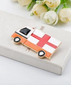 Alternative view of Ambulance Enamel Pin