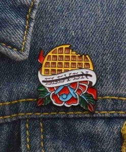Alternative view of Stranger Things 'Eleven | Waffle' Enamel Pin