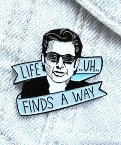 Jurassic Park 'Dr. Malcolm | Life Finds a Way' Enamel Pin