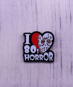 Alternative view of Friday the 13th 'I Love 80's Horror' Enamel Pin