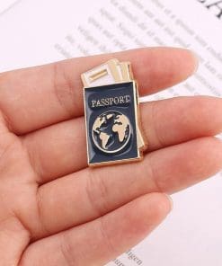Passport 'Ready to Travel' Enamel Pin - Image 4
