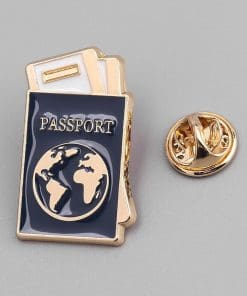 Passport 'Ready to Travel' Enamel Pin - Image 3