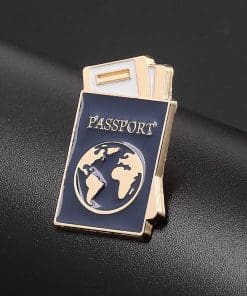 Passport 'Ready to Travel' Enamel Pin - Image 6