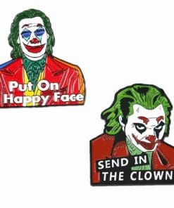 Alternative view of The Joker 'Joaquin Phoenix | Happy Face' Enamel Pin