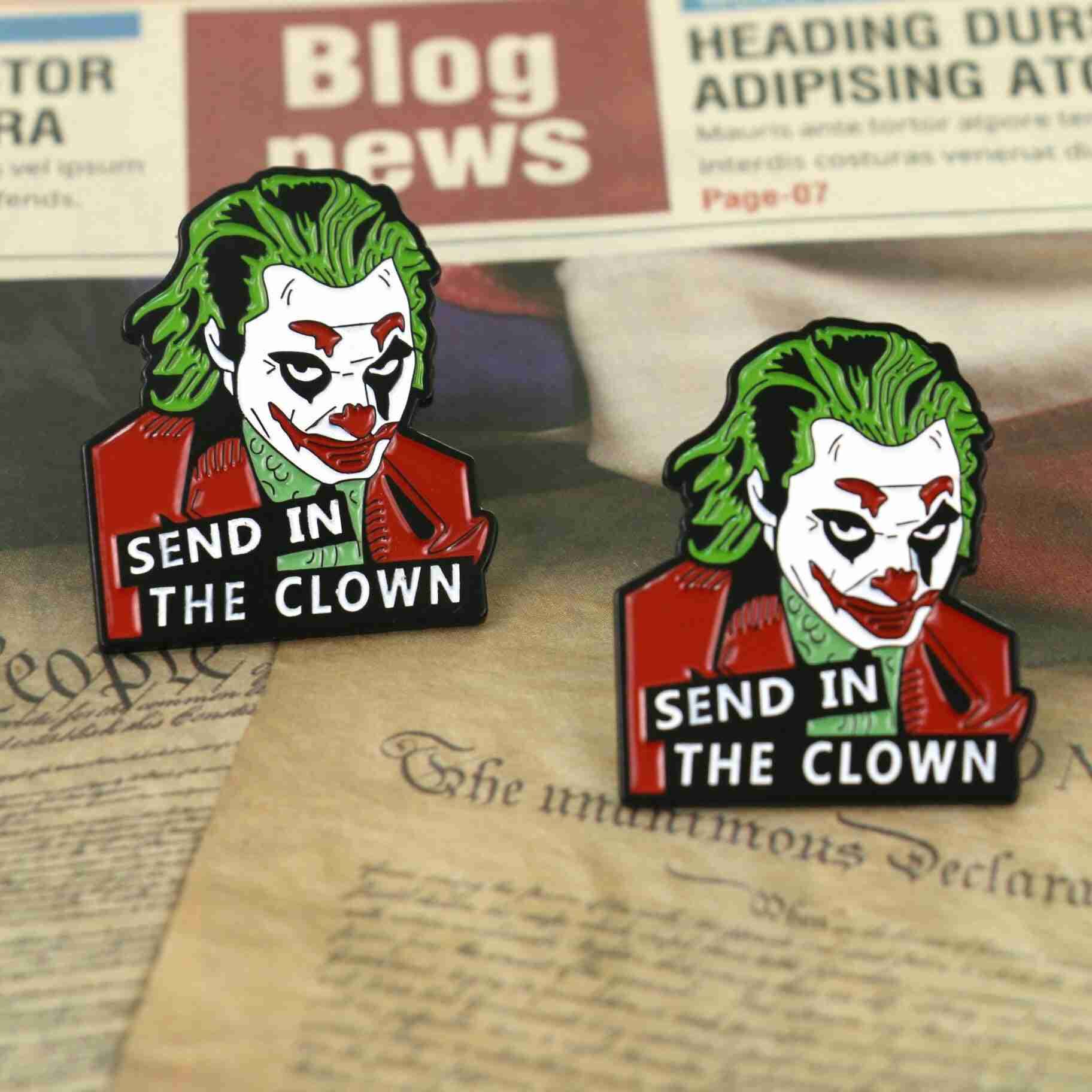 The Joker 'Send in the Clown | Arthur Fleck' Enamel Pin - Image 5