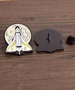 Alternative view of Space Shuttle Enamel Pin