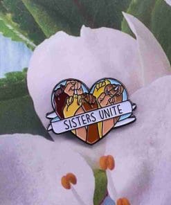 Alternative view of Sisters Unite Enamel Pin