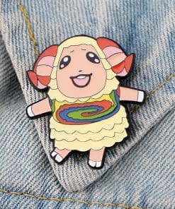 Alternative view of Animal Crossing 'Dom' Enamel Pin