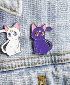 Alternative view of Sailor Moon 'Cute Luna | Purple' Enamel Pin