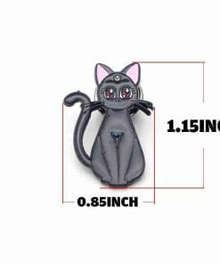 Alternative view of Sailor Moon 'Luna | Black Enamel Pin