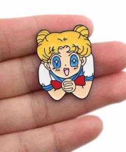 Alternative view of Sailor Moon 'Excited' Enamel Pin