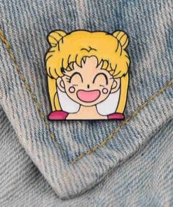 Alternative view of Sailor Moon 'Laughing' Enamel Pin
