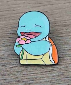 Alternative view of Pokemon 'Squirtle | Flowers' Enamel Pin