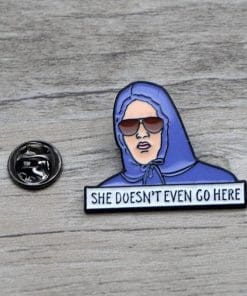 Alternative view of Mean Girls 'Damian | She Doesn't Even Go Here' Enamel Pin