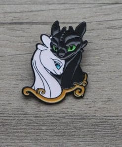 Alternative view of How to Train Your Dragon 'In Love' Enamel Pin