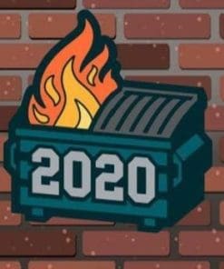 2020 Dumpster Fire Enamel Pin