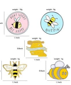 Buzzin' Bees 'Bee Kind' Enamel Pin - Image 4