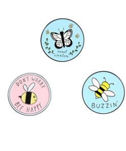 Alternative view of Buzzin' Bees 'Sweet Creature Butterfly' Enamel Pin