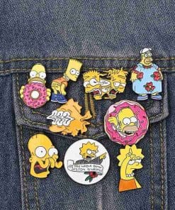 Alternative view of The Simpsons 'Bart | Butt Tattoo' Enamel Pin