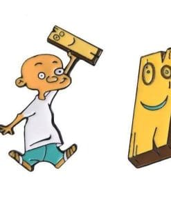 Ed, Edd n Eddy Set of 2 'Jonny 2x4 | Plank' Enamel Pin