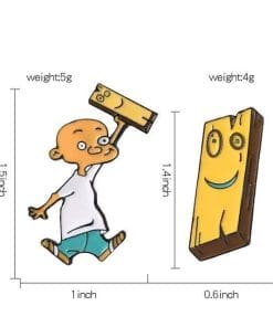 Alternative view of Ed, Edd n Eddy Set of 2 'Jonny 2x4 | Plank' Enamel Pin