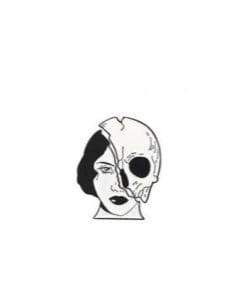 Horror 'Lady and Skull' Set Enamel Pin