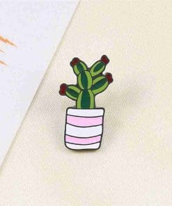 Potted Plant 'Sober Cactus' Enamel Pin