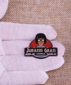 Bob's Burgers 'Tina | Jurassic Grass' Enamel Pin - Image 4