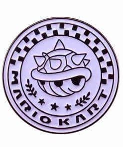 Super Mario Bros 'Mario Kart | Bowser Checker Flag' Enamel Pin