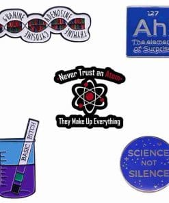 Alternative view of Science 'Basic Bitch' Enamel Pin