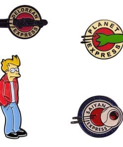 Alternative view of Futurama 'Planet Express' Enamel Pin