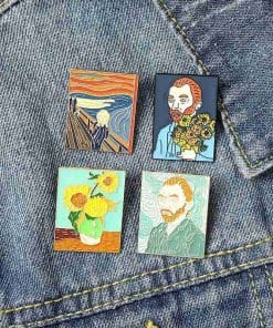 Alternative view of Van Gogh 'Oil Painting | 2.0' Enamel Pin