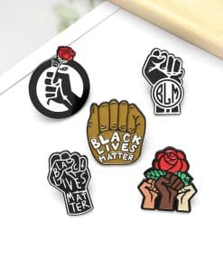 Black Lives Matter BLM '1.0' Enamel Pin - Image 3