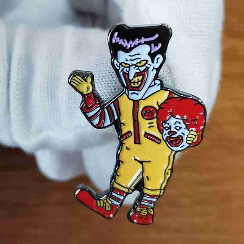 The Joker 'Ronald McDonald' Enamel Pin - Image 2