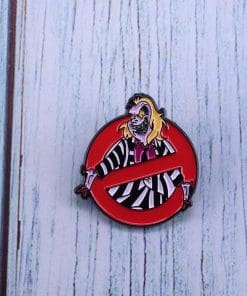 Alternative view of Beetlejuice 'Just Say No' Enamel Pin