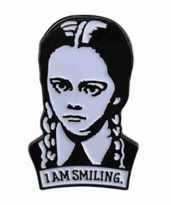 Alternative view of The Addams Family 'Wednesday Addams | I Am Smiling' Enamel Pin